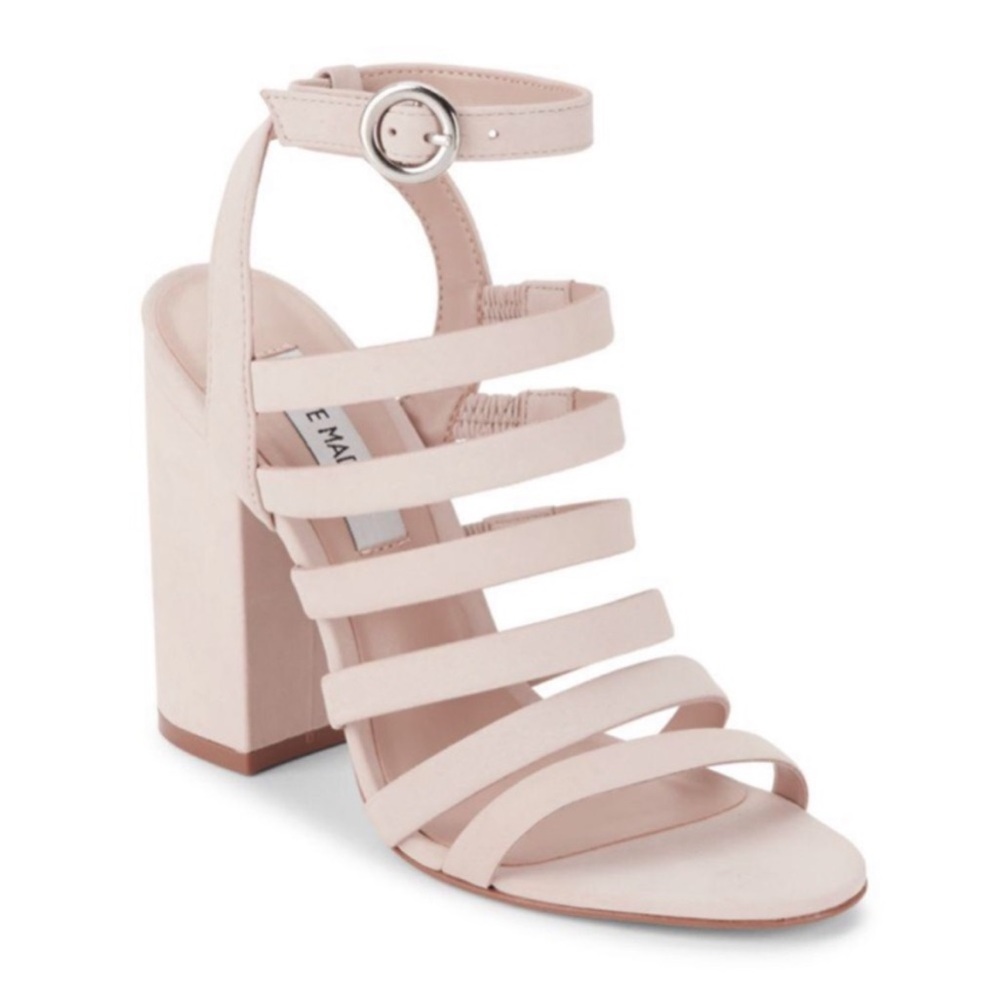Steve Madden Neutral Open Toe Strappy Sandals